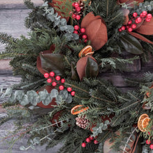 Load image into Gallery viewer, DIY Artisanal Premium Wreath Kit with Magnolia Leaves
