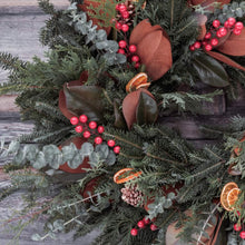 Load image into Gallery viewer, DIY Artisanal Premium Wreath Kit with Magnolia Leaves