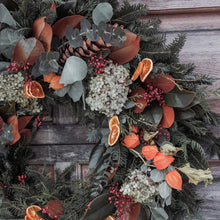 Load image into Gallery viewer, Hydrangea Fresh Wreath