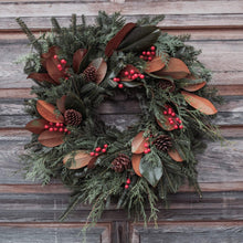 Load image into Gallery viewer, DIY Artisanal Classic Wreath Kit with Magnolia Leaves