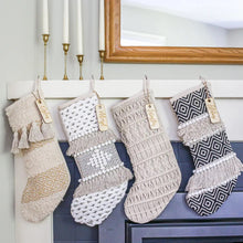 Load image into Gallery viewer, Geometric Boho Stocking