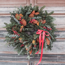 Load image into Gallery viewer, DIY Artisanal Premium Wreath Kit with Magnolia Leaves
