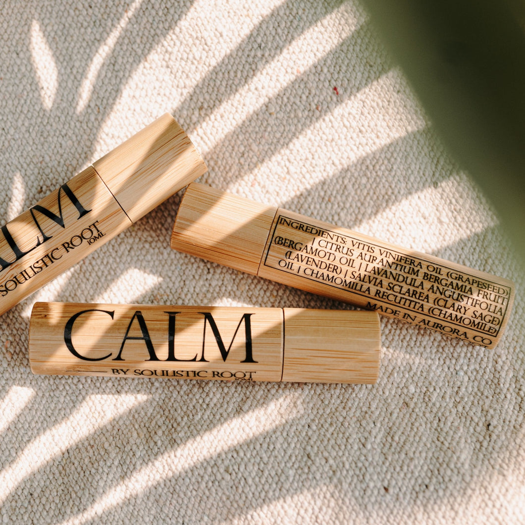 Calm Essential Oil Bamboo Roller