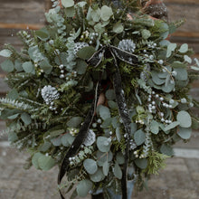 Load image into Gallery viewer, Jack Frost Collection Premium Fresh Wreath
